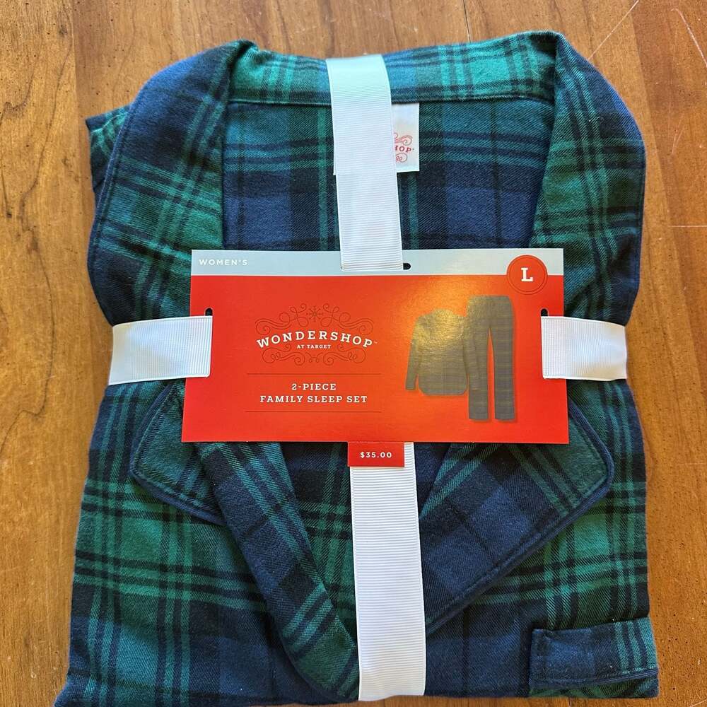 Wondershop Women's 2-Piece Family Sleep Set Plaid Size L